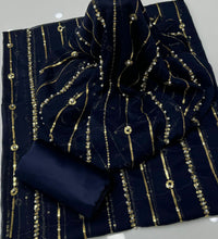 Hania Amir Pure Chiffon Perl Embroidery CS-4010 - Chishti Sabri Fabrics 